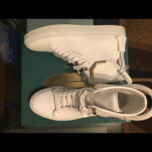 Buscemi hightop 125mm (white) size US 9 - Picture 3 of 8